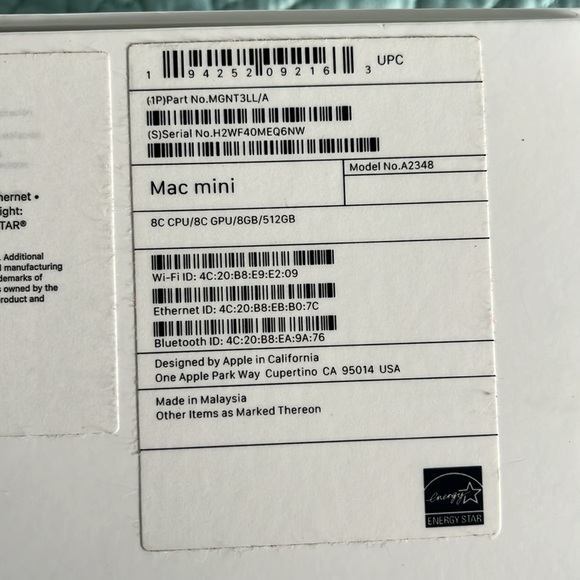 Mac mini M1 8GB Memory 512GB SSD - Picture 7 of 8